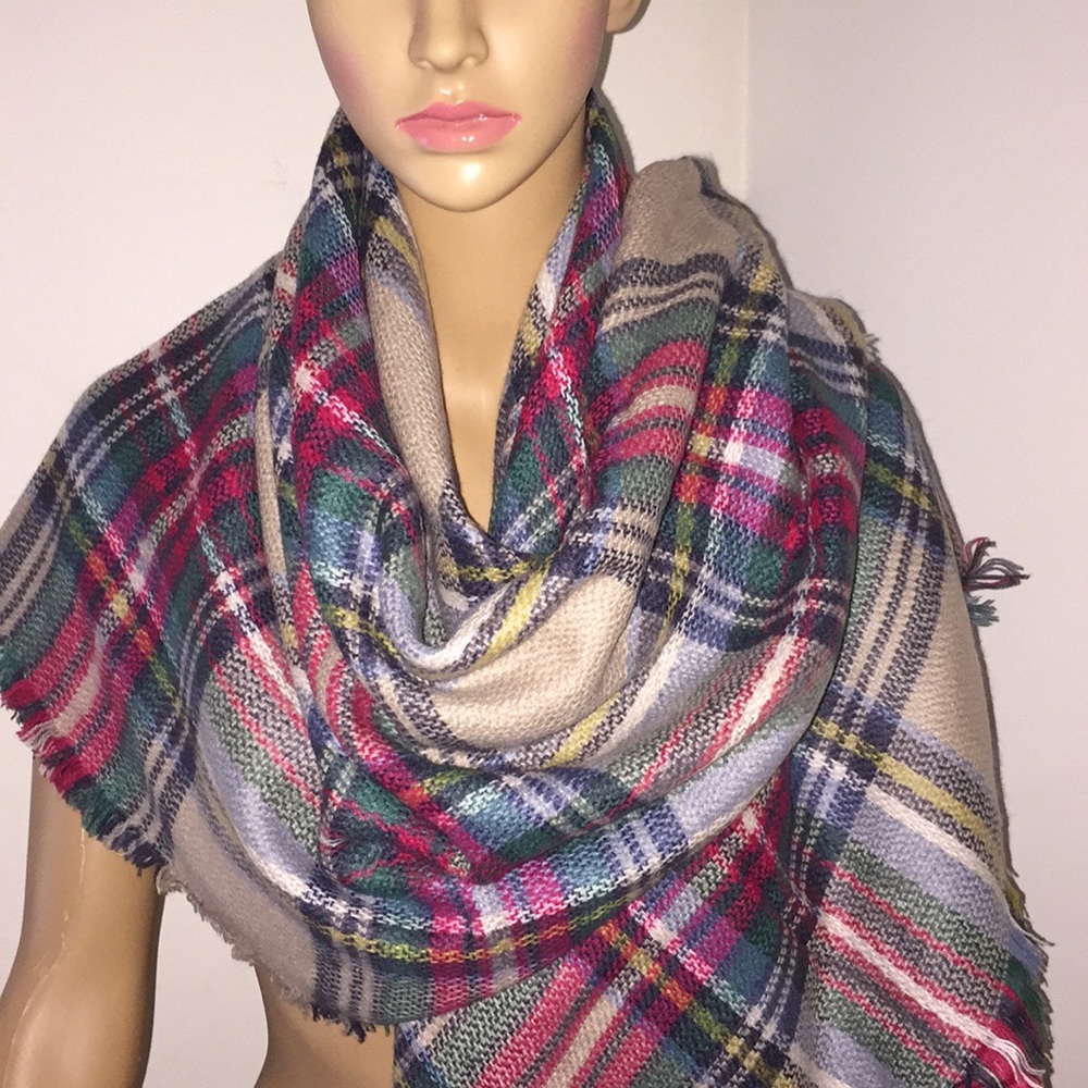 Blanket Plaid Scarf
